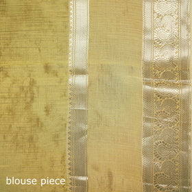 White - Pure Handwoven Mangalagiri Silk Cotton Pattu Saree with Zari Border 30