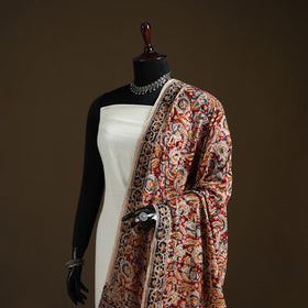 Kalamkari Hand Block Print Natural Dyed Cotton Dupatta 86