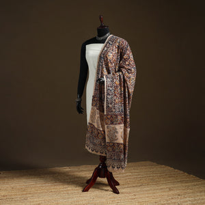 Multicolor - Kalamkari Hand Block Print Natural Dyed Cotton Dupatta 87