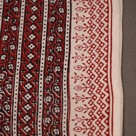Red Bagh Hand Block Print Natural Dyed Cotton Fabric