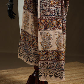 Kalamkari Hand Block Print Natural Dyed Cotton Dupatta 87