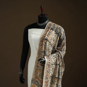 Kalamkari Hand Block Print Natural Dyed Cotton Dupatta 88