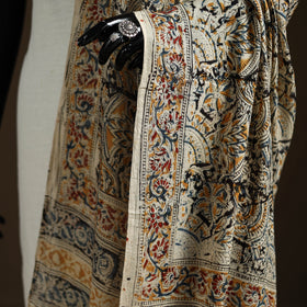 Kalamkari Hand Block Print Natural Dyed Cotton Dupatta 88