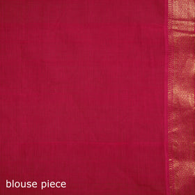 Pink - Pure Handwoven Mangalagiri Cotton Saree with Nizam Zari Border 31