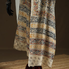 Kalamkari Hand Block Print Natural Dyed Cotton Dupatta 88
