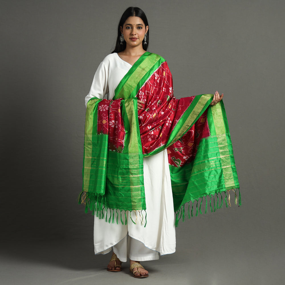 pochampally ikat silk dupatta