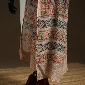Kalamkari Hand Block Print Natural Dyed Cotton Dupatta 89