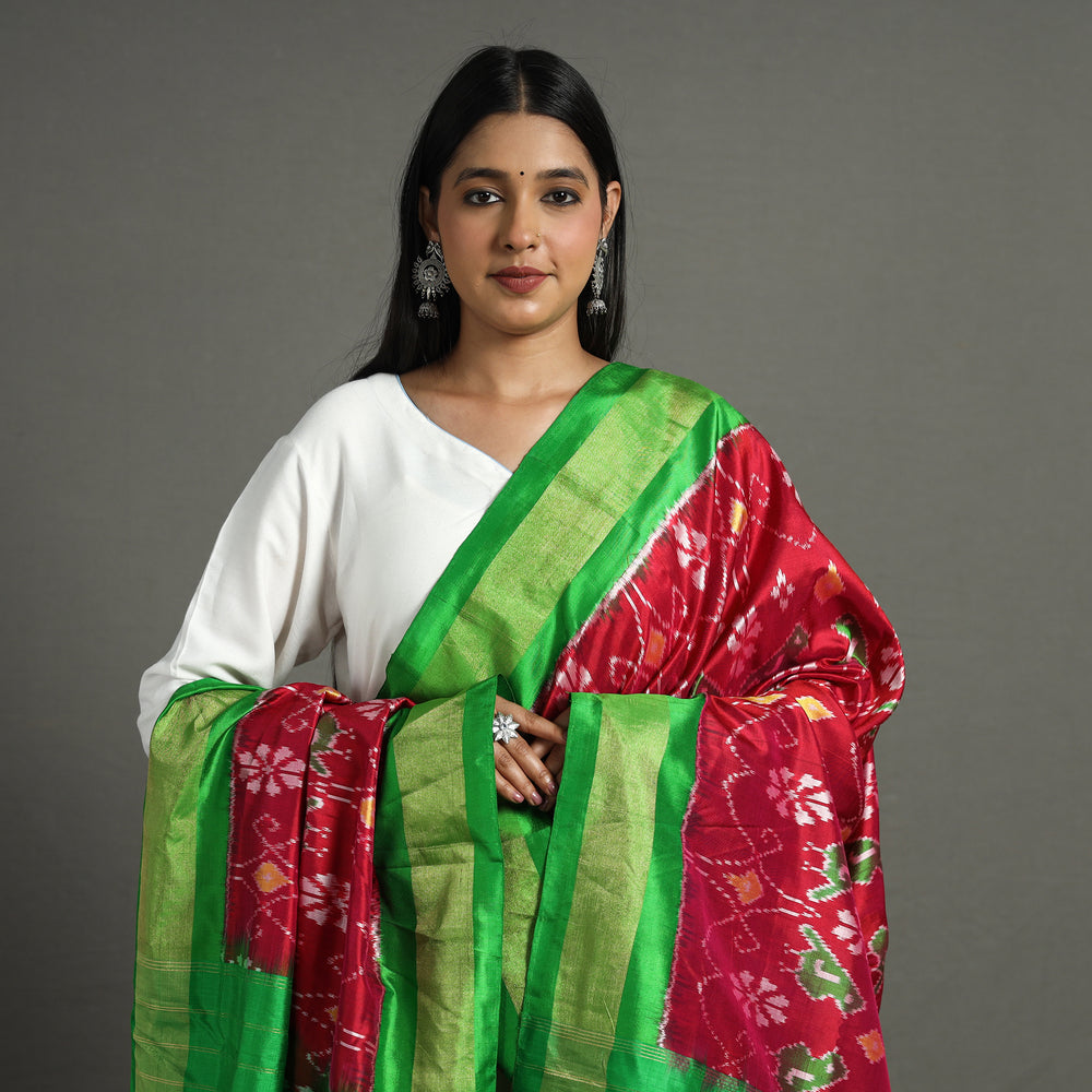 pochampally ikat silk dupatta