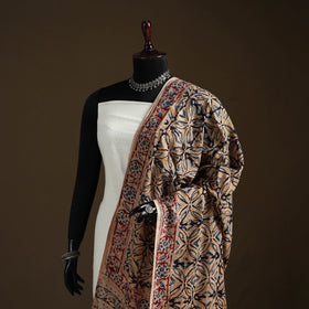 Kalamkari Hand Block Print Natural Dyed Cotton Dupatta 90