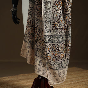 Kalamkari Hand Block Print Natural Dyed Cotton Dupatta 91