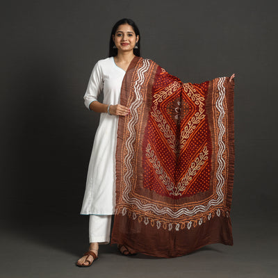 Kutch Tie-Dye Cotton Bandhani Dupatta 12