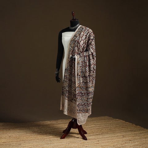 Kalamkari Hand Block Print Natural Dyed Cotton Dupatta 92