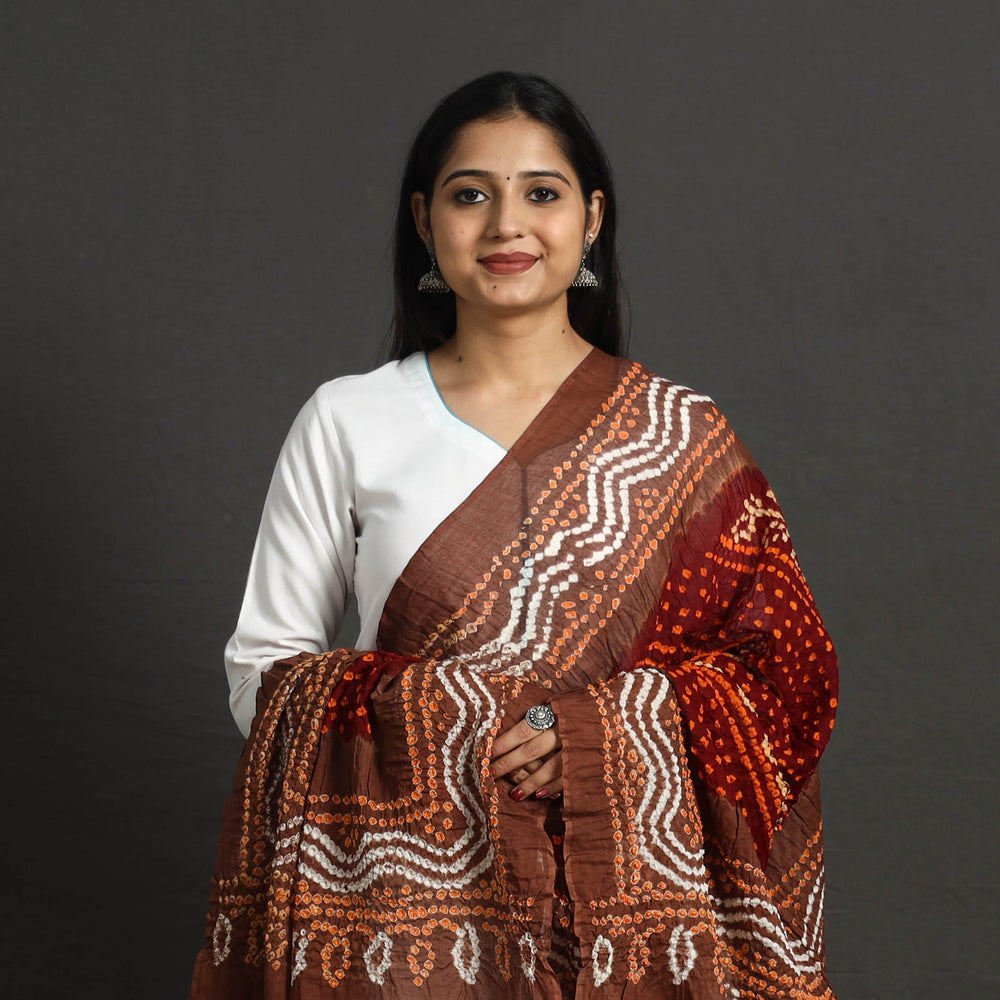 Kutch Tie-Dye Cotton Bandhani Dupatta 12