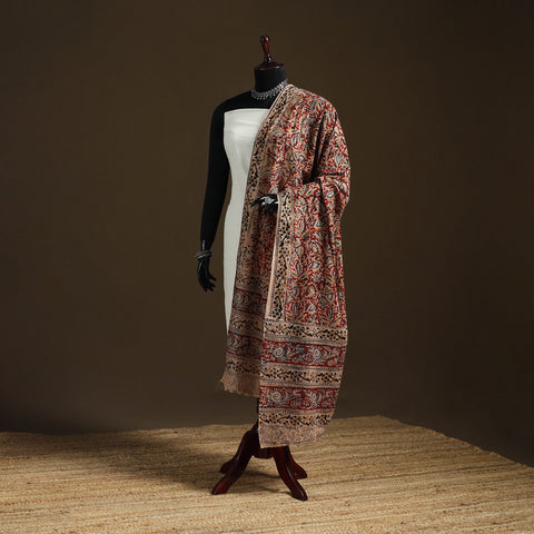Kalamkari Hand Block Print Natural Dyed Cotton Dupatta 93