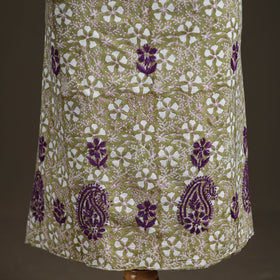 Lucknowi Chikankari Hand Embroidered Cotton Unstitched Kurta Material (2.5M) 33