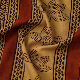 Yellow Bagh Hand Block Print Natural Dyed Cotton Fabric