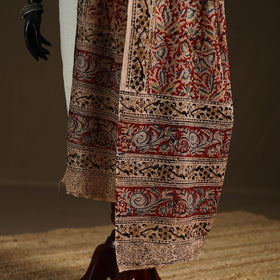 Kalamkari Hand Block Print Natural Dyed Cotton Dupatta 93