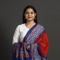 Red - Kutch Tie-Dye Cotton Bandhani Dupatta 15