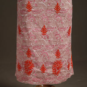 Lucknowi Chikankari Hand Embroidered Cotton Unstitched Kurta Material (2.5M) 34