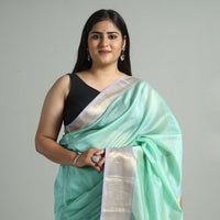 Green - Traditional Maheshwari Silk Handloom Zari Work Saree 31