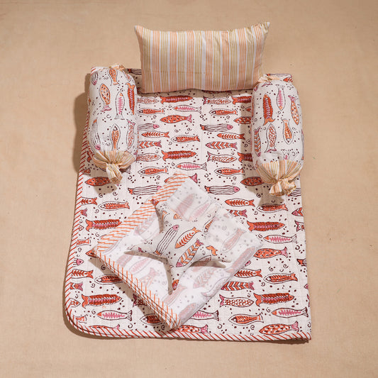 Jaipur Block Printed Sleep Essentials Set for (1 to 5 Year Baby)