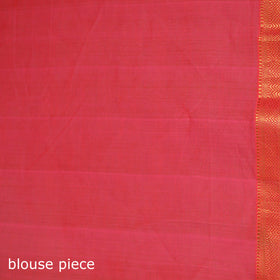 Pink - Pure Handwoven Mangalagiri Cotton Saree with Nizam Zari Border 36