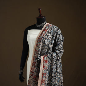 Kalamkari Hand Block Print Natural Dyed Cotton Dupatta 95