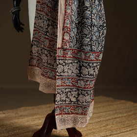 Kalamkari Hand Block Print Natural Dyed Cotton Dupatta 95