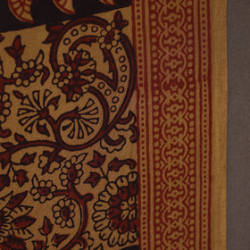 Brown Bagh Hand Block Print Natural Dyed Cotton Fabric