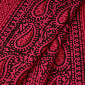 Pink Bagh Hand Block Print Natural Dyed Cotton Fabric
