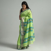 Green - Traditional Maheshwari Silk Handloom Zari Work Saree 32