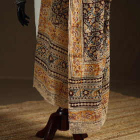 Kalamkari Hand Block Print Natural Dyed Cotton Dupatta 96