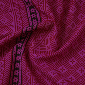 Purple Bagh Hand Block Print Natural Dyed Cotton Fabric