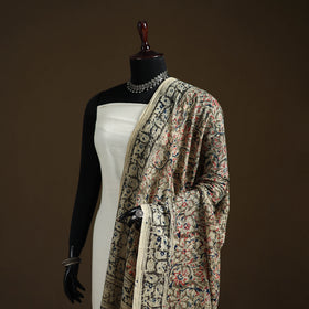 Kalamkari Hand Block Print Natural Dyed Cotton Dupatta 97