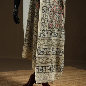 Kalamkari Hand Block Print Natural Dyed Cotton Dupatta 97