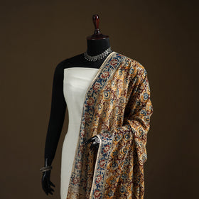 Kalamkari Hand Block Print Natural Dyed Cotton Dupatta 98