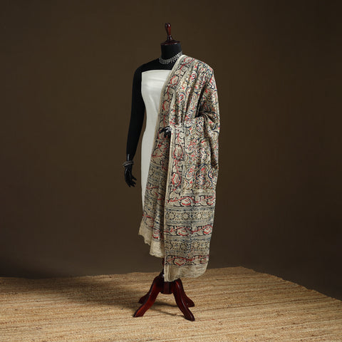 Kalamkari Hand Block Print Natural Dyed Cotton Dupatta 99