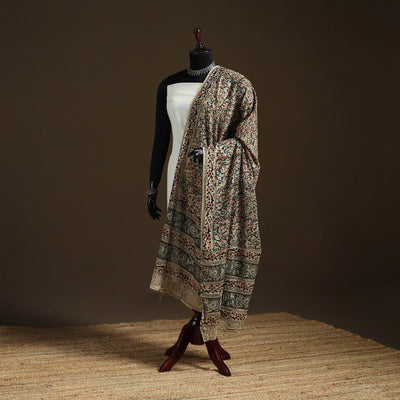 Kalamkari Hand Block Print Natural Dyed Cotton Dupatta 100