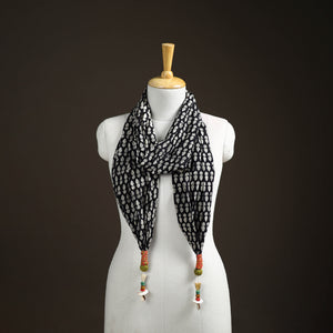 Bagru Block Print Scarf With Latkan 15