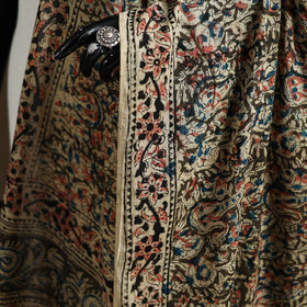 Kalamkari Hand Block Print Natural Dyed Cotton Dupatta 100