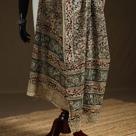 Kalamkari Hand Block Print Natural Dyed Cotton Dupatta 100