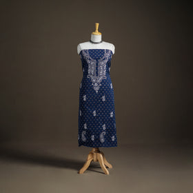 Lucknowi Chikankari Hand Embroidered Cotton Unstitched Kurta Material (2.5M) 39