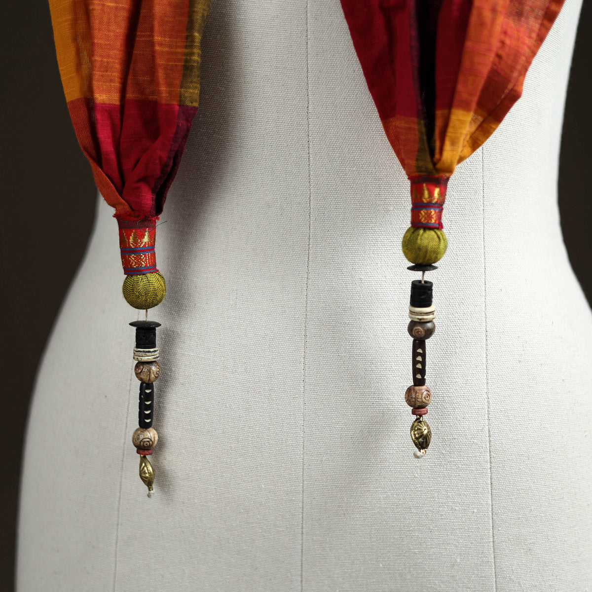 Plain Cotton Scarf with Latkan 16
