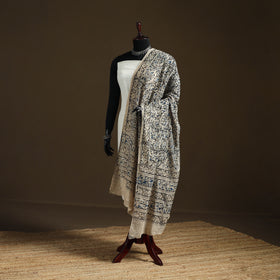 Kalamkari Hand Block Print Natural Dyed Cotton Dupatta 102