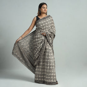  Bindaas Art Natural Dyed Cotton Block Print Saree
