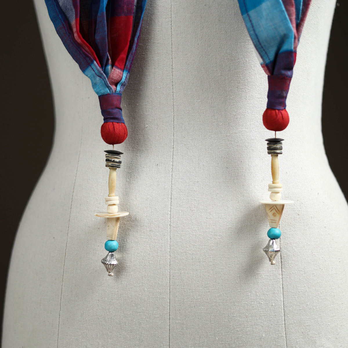 Plain Cotton Scarf with Latkan 18