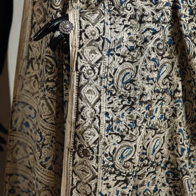 Kalamkari Hand Block Print Natural Dyed Cotton Dupatta 102