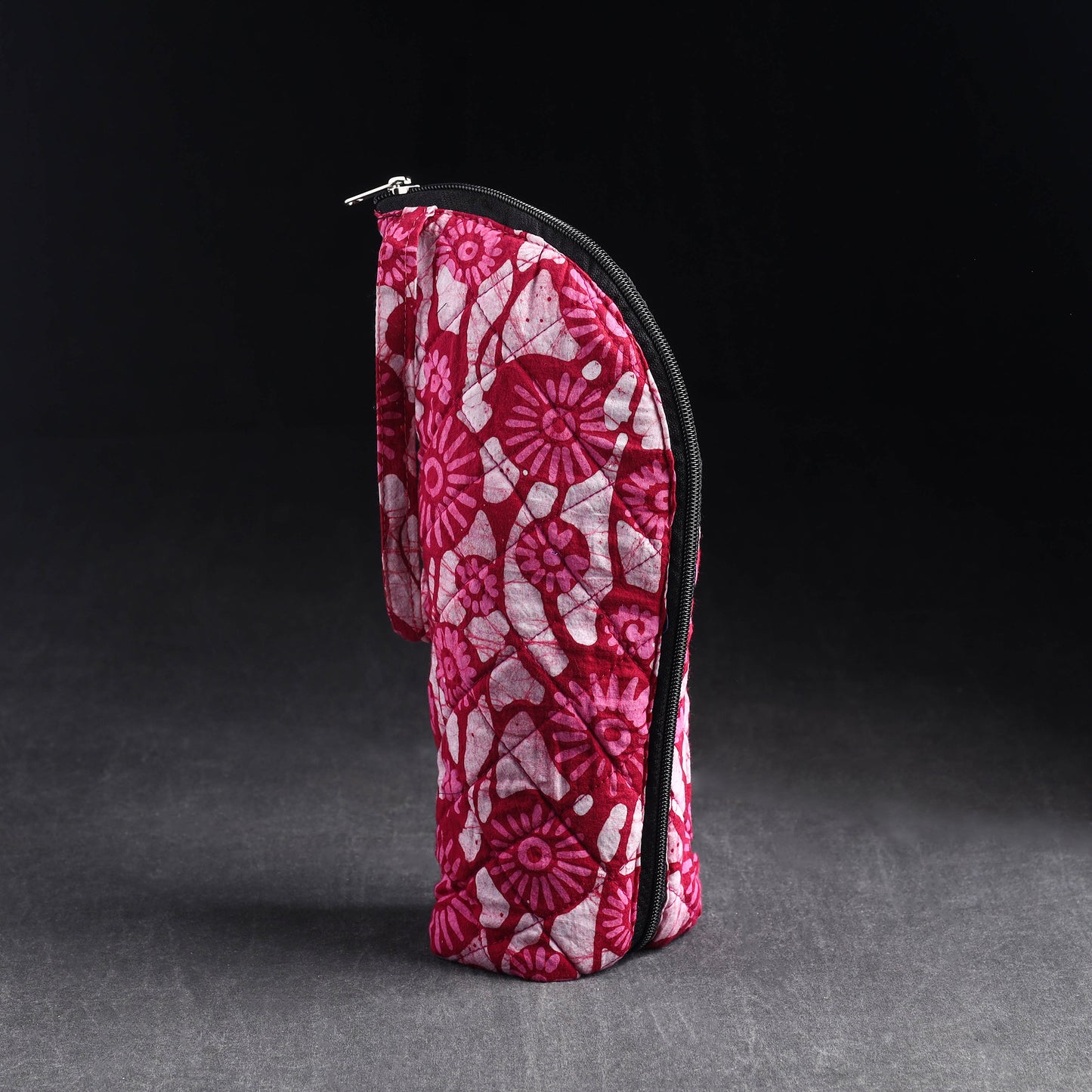 Pink Handmade Cotton 1L Water Bottle Cover