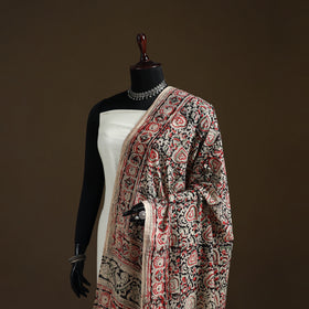 Kalamkari Hand Block Print Natural Dyed Cotton Dupatta 103