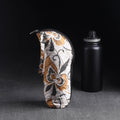 White Handmade Cotton 1L Water Bottle Cover